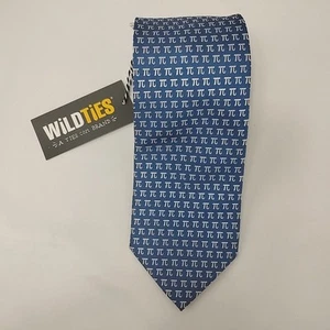 Pi Neck Tie 3.14 Blue Men's Wild Ties Science Math New NWT - Picture 1 of 4