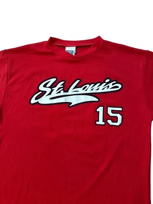 Vintage Y2K Red Jim Edmonds STL Cardinals Baseball Shirt/Jersey Size Large - Image 1 of 4