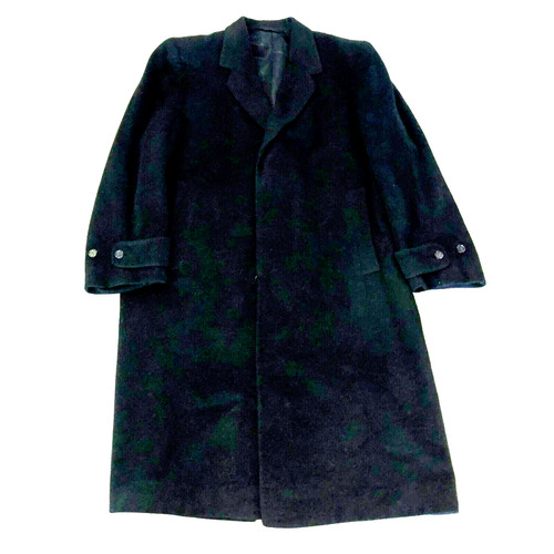 SUPREME CAPPOTTO VINTAGE NERO 100% CASHMERE TG 44R WITTY BROS NERO COMPLETAMENTE STRUTTURATO UOMO