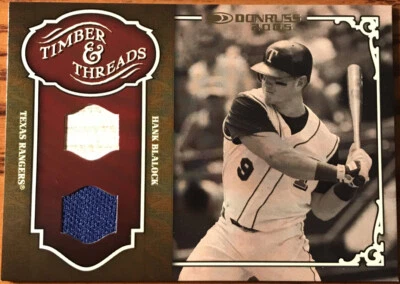 2005 Donruss Timber & Threads Combo Hank Blalock #TT-14 Texas Rangers - Image 1 of 2