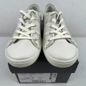 Ecco Soft 7 weiß Blumen Schuhe Leder 6 - 6,5 Sneaker 470803 01007 3S3 - Bild 1 von 17