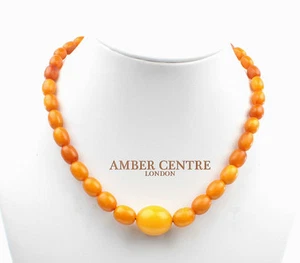German Antique Konigsberg Baltic Amber Bead Necklace -  A0145 RRP£2950!!! - Picture 1 of 2