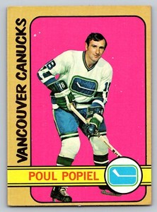 1972 Topps #142 Poul Popiel  Vancouver Canucks