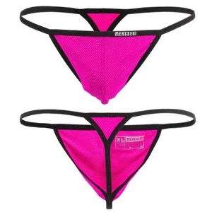 Men's Sexy T-Back G-string Thong Bikini Underwear Cotton Micro Pouch USA Stock - Picture 1 of 15