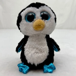 Juguete de peluche TySilk Waddles The Penguin 7" ojos enormes - Imagen 1 de 10