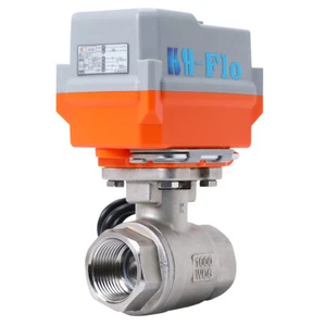 1-1/4" DN32 4-20ma 24VDC Motorized Control Proportional Integral Electric Valve - Picture 1 of 5