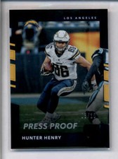HUNTER HENRY 2017 DONRUSS #56 PRESS PROOF BLACK #08/10 AJ1428