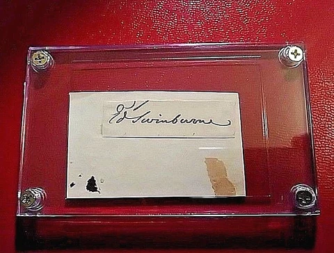 Sir John Edward Swinburne, 6th Baronet of Capheaton, 1762-1860 Signed signature Cover