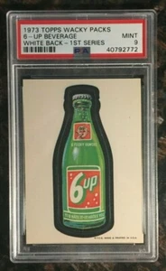 1973 Topps Wacky Packages 6-Up Beverage 1st Series White Back PSA 9 MINT Card - Picture 1 of 6