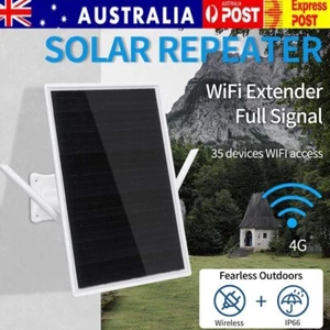 Solar WiFi Repeater Type-C USB 5V 300Mpbs Signal Booster Dual-Band 4G Extender - Picture 1 of 15