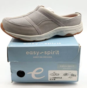 Easy Spirit Argyle Mule Walking Clogs Shoes Size 6.5-Wide Gray New In Box - Picture 1 of 9