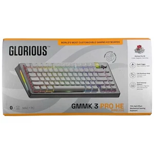 Glorious GMMK 3 PRO HE 75% Wireless Gaming Keyboard Silver (OPEN BOX) - Picture 1 of 6