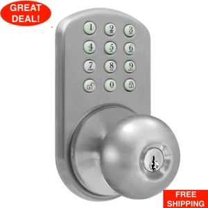 Keyless Digital Door Knob House Lock Keypad Home Entry Code Password Combination - Picture 1 of 24