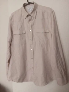 REISS MCANDREW Regular Fit West Long Sleeve Ladies Blouse Size L RRP £110 - Picture 1 of 5