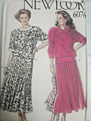 Skirt Shirt Top New Look Simplicity 6076 Sewing Pattern 18 20 22 24 26 28 UC  - Image 1 of 4