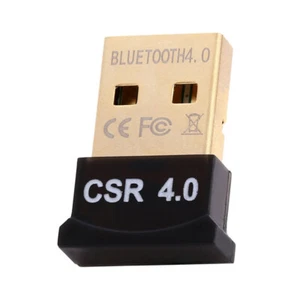 US USB 2.0 Bluetooth Dongle Ver 4.0 Wireless Adapter Cordless Mini - Picture 1 of 7