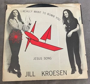 Jill Kroesen 7" Record I Really Want To Bomb You -NYC Noise Art-1980 Lust/Unlust - Picture 1 of 4