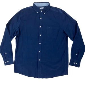 Southern Tide logo corduroy button front Fish logo shirt Men's L - Picture 1 of 3