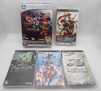 PSP Ys 7 Seven, The Oath in Felghana ,NAPISHTIM, YS vs. Sora no Kiseki 5Games - Image 1 of 4