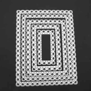 5 Pcs Nested with Fan Stitching Meta Cutting Dies Craft up to 13.8 x 10.8cm NEW - Picture 1 of 3