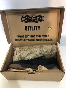 Keen Kenton Utility 1028749 Black/Gum Canvas Work Shoes Carbon Fiber Sz 10.5EE - Picture 1 of 9