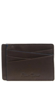 Robert Graham Brown Abstract Leather Card Case - NWT - $48