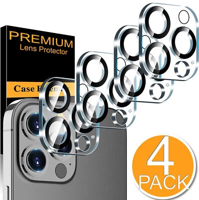4x For iPhone 16 Pro Max 15 14 13 12 11 XS Tempered Glass Camera Lens Protector - Image 1 of 4