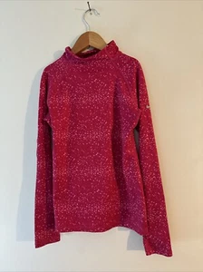 Nike Pro Youth/Girls M Dri -Fit  Mock Neck Pullover  Warm Layering Pink - Picture 1 of 5