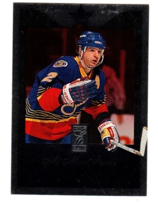 1995-96 Donruss Elite DIE CUTS UNCUT #15 Al MacInnis ST. LOUIS BLUES - Image 1 of 2