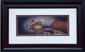 Frank Morrison "Wisdom" Custom Framed Black Art NEW! - Picture 1 of 3