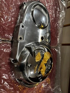 New Harley Davidson "LIVE to Ride" Primary Cover Chrome - Picture 1 of 11