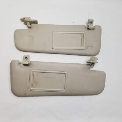 2012-2017 Fiat 500 DRIVER PASSENGER Sun Visors Set Pair Beige 12 13 14 15 16 - Image 1 of 4