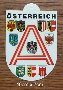 Sticker Aufkleber Austria Österreich Flaggen und Wappen der Länder Landesflaggen - Picture 1 of 2