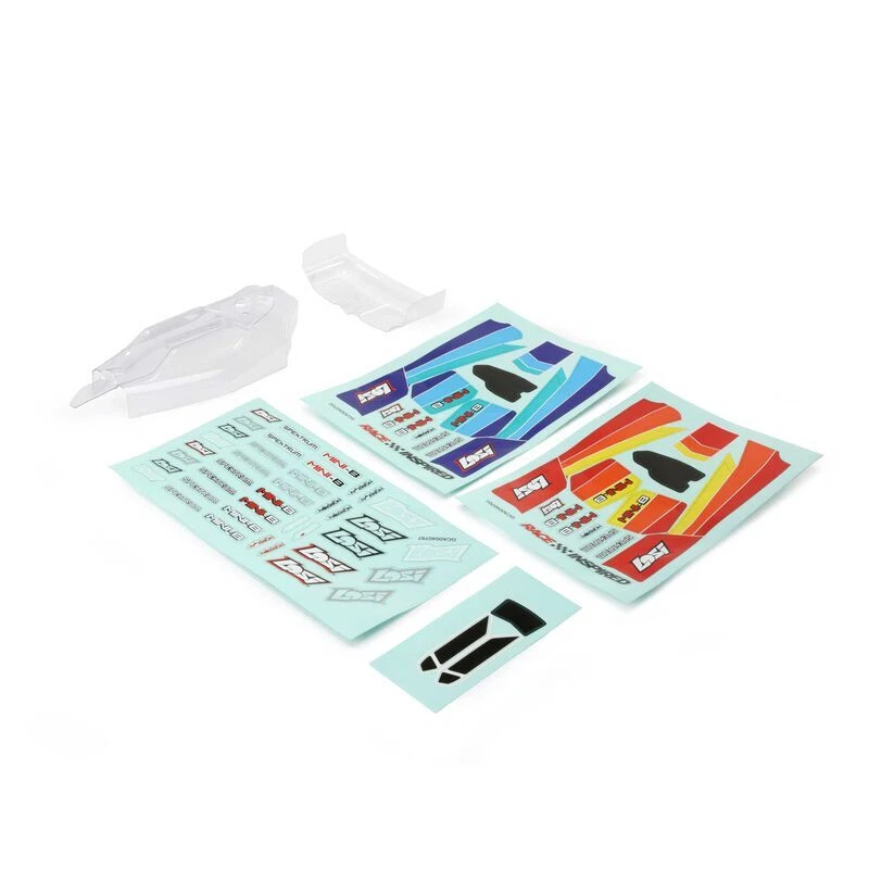 Losi LOS210033 Lightweight Body & Wing, Clear: Mini-B, BL - Image 1 of 1