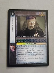 TARJETA LÁMINA DESCIFRADOR LOTR REFLEJOS ANILLO DE ASPEREZA ARTEFACTO 9R42 - Imagen 1 de 2