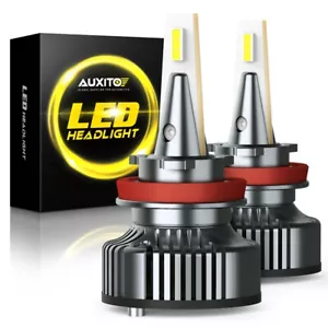 AUXITO H11 LED Headlight Kit Low Beam Bulb Super Bright 6500K CANBUS Free Return - Picture 1 of 9
