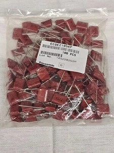 100 Panasonic ECQ-E2105KF 105K 250A Condensatore Fisso Carta Metallizzata 15 30 60KW - Foto 1 di 10