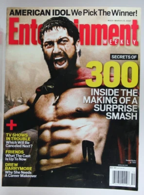 300 Cover Gerald Butler American Idol Friends Barrymore 928 Entertainment Weekly Foto 1 de 4