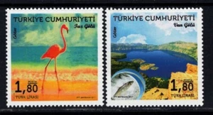 Turkey 2017 Birds - lflamingo - lago - set nuovo di zecca natura - Foto 1 di 1
