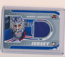 2011-12 BETWEEN THE PIPES JERSEY HENRIK LUNDQVIST #M-08 SILVER VERSION