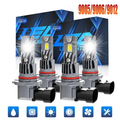 For Oldsmobile Cutlass Ciera 1987-1996 - 4pcs LED Bulbs Headlight Conversion Kit - Image 1 of 4