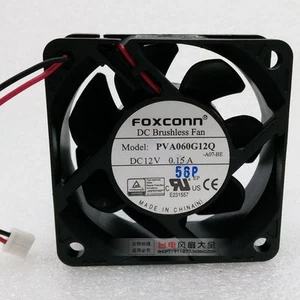 Foxconn PVA060G12Q Server Square Fan DC 12V 0.15A 60X60X25mm 2-Pin - Picture 1 of 2