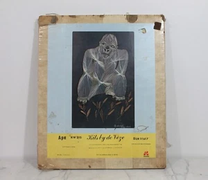 Vintage String Art Kit APE 11x17 Richard DeVeze 1977 Unopened Box - Picture 1 of 8