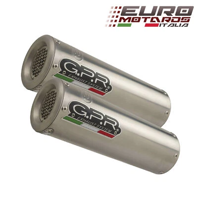 Silenciadores de escape doble SlipOn Ducati Monster 1100/S 2009-2010 GPR M3 titanio Foto 1 de 3