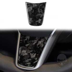Forged Carbon Fiber Steering Wheel Lower Trim for Tesla Model 3/Y - Picture 1 of 5