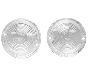 1957 Chevrolet 150 210 Bel Air Nomad Parking Lamp Light Lenses Clear Pair L4105 - Bild 1 von 1