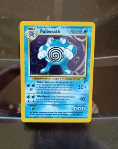 Poliwrath 15/130 Holo Rare Base Set 2 Pokemon Card - Picture 1 of 10