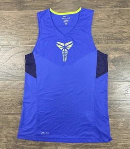 Nike Kobe Bryant Canotta Maglietta Uomo Medium Viola NBA Dri-Fit Basket-LEGGI - Foto 1 di 8