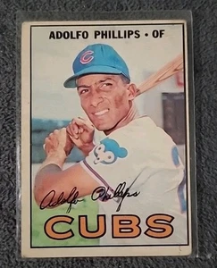 1967 Topps #148 Adolfo Phillips Cubs  No creases - Picture 1 of 2