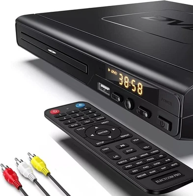 DVD Player DVD CD Disc Player AV Output USB Remote Control All Region Free USA - Image 1 of 4